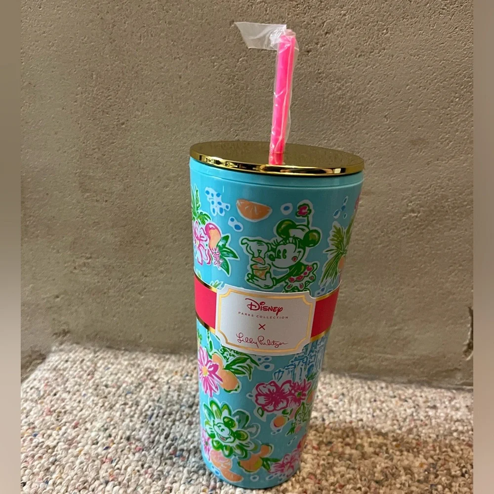 🆕 Lilly Pulitzer Lilly Loves Disney Tumbler Limited Edition